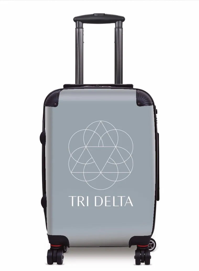 Tri Delta Carry-on Suitcase Silver Suitcases