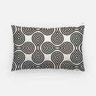Black and White Swirl Lumbar Pillow Cover Throw Pillows