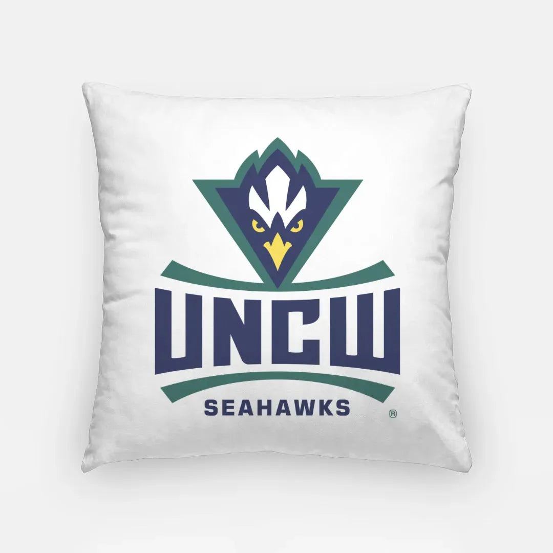 UNC Wilmington Throw Pillow Cover - Basic Logo - 18" Pillow Covers
