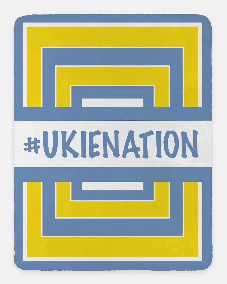 #UKIENATION Geometric Sherpa Blanket - Campus Greek Fit