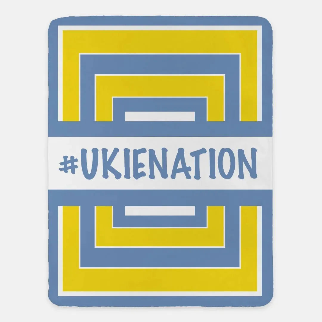 #UKIENATION Geometric Sherpa Blanket - Campus Greek Fit