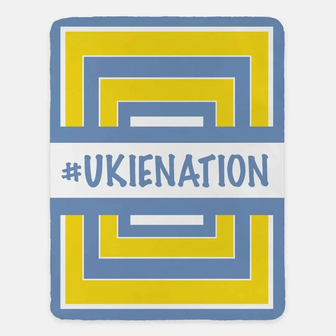 #UKIENATION Geometric Sherpa Blanket - Campus Greek Fit