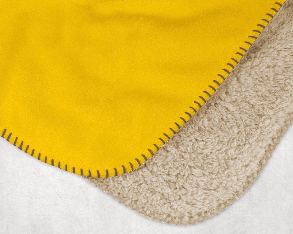 Delta Chi Sherpa Blanket XL 60" x 80 - Shield Color Block | D-Chi Gifts