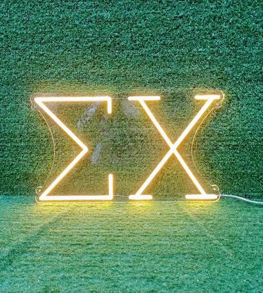 Sigma Chi Greek Letters LED Neon Sign w/ Dimmer