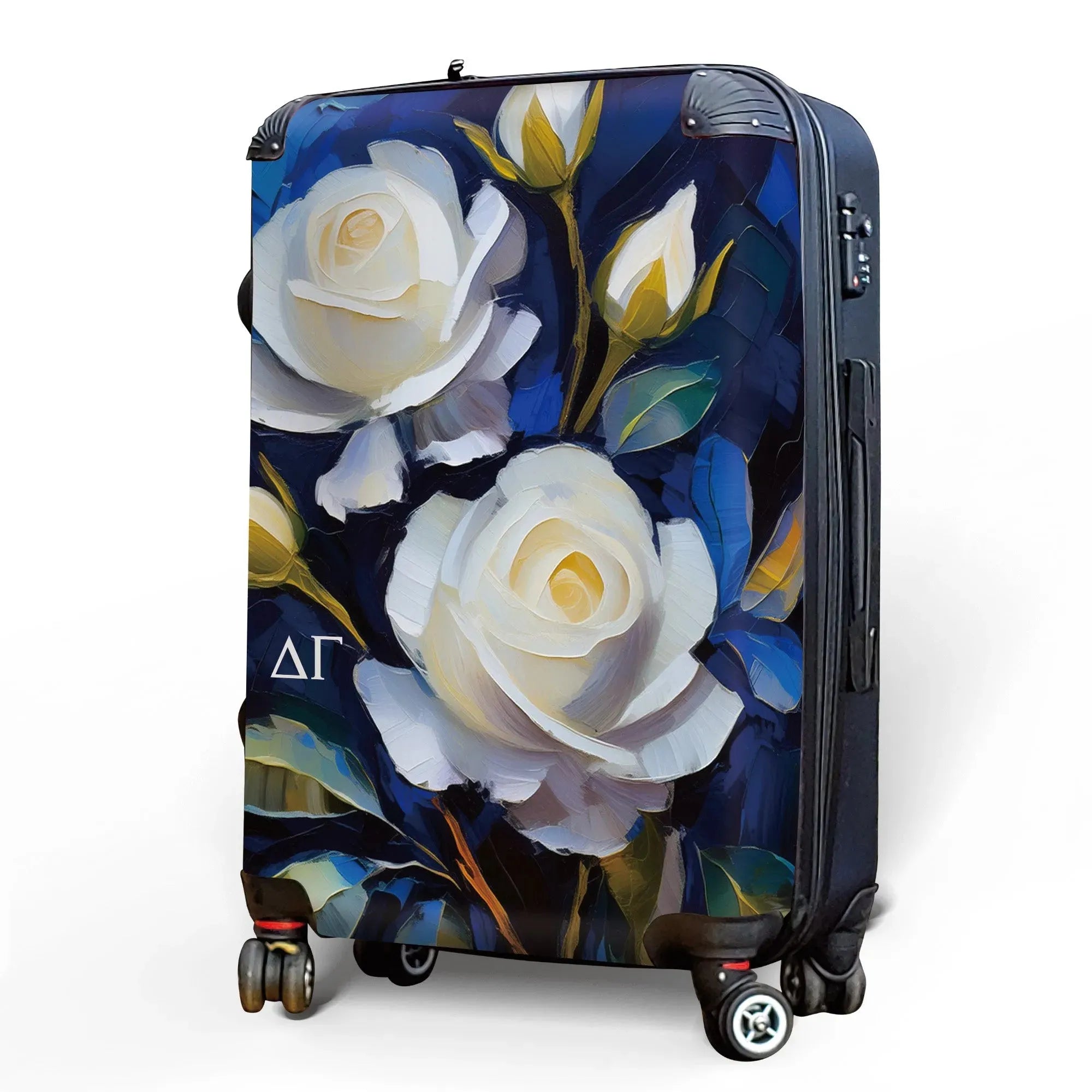 Delta Gamma Carry-on Suitcase - Bold Roses Suitcases