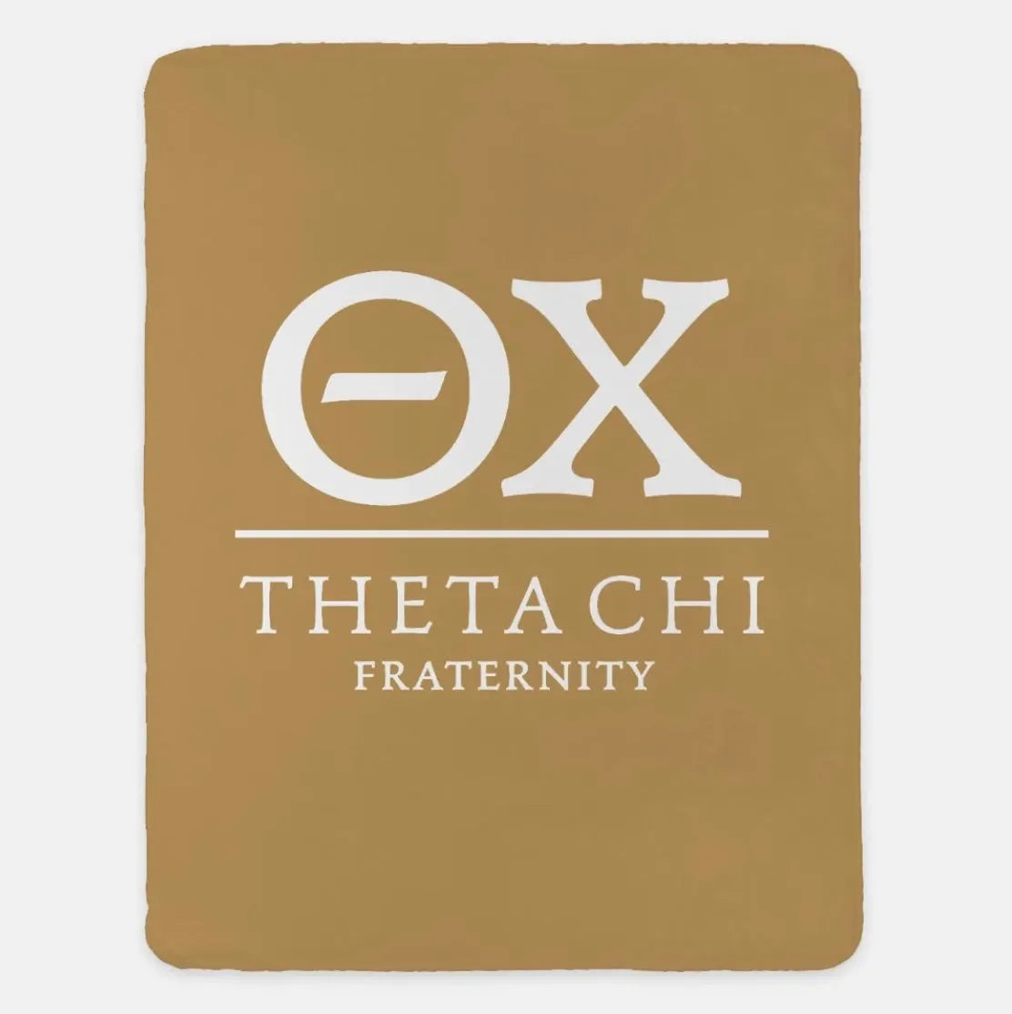Theta Chi XL 60x80 Blanket Gold Throw Blankets
