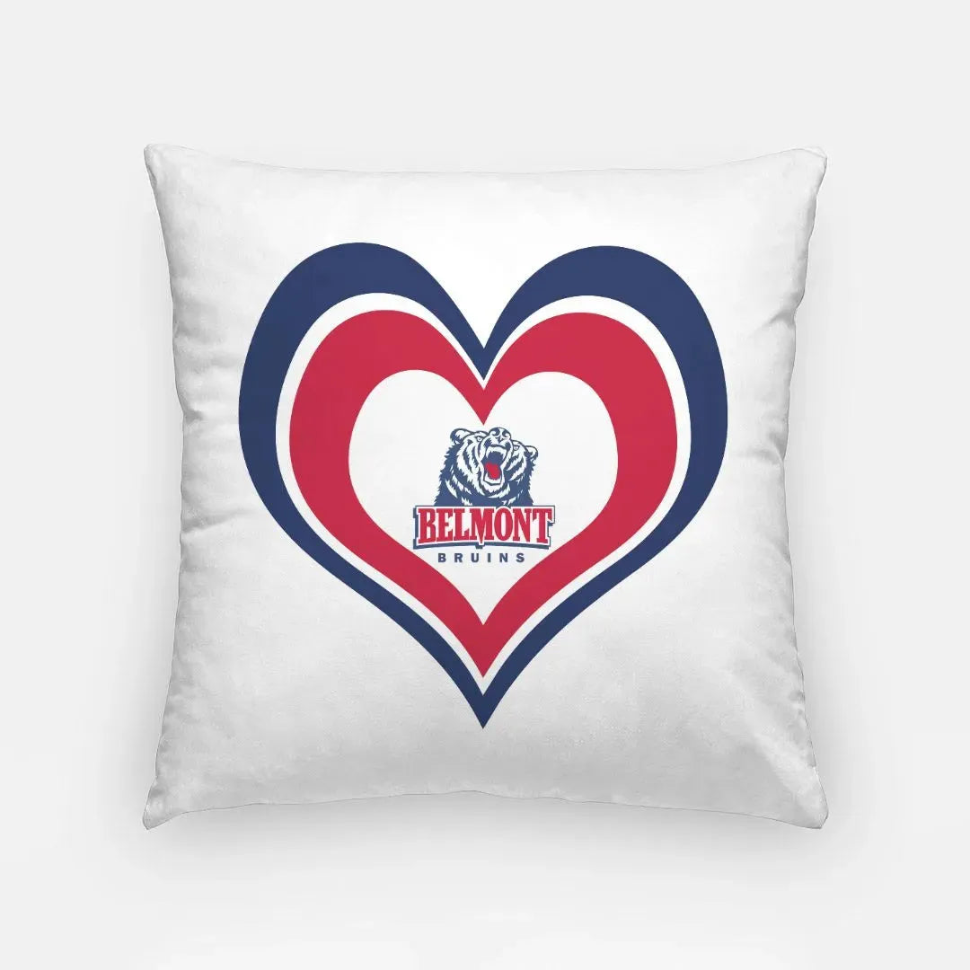 Belmont University Pillow Cover - Heart 18" Pillow Covers