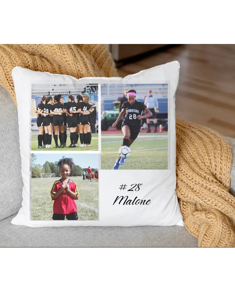 Personalized 3-Photo Pillow Cover
