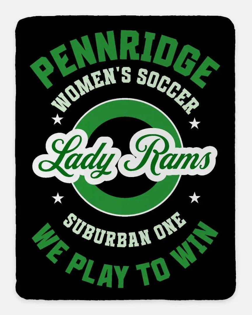Pennridge Women's Soccer - We Play to Win Default Title Blankets