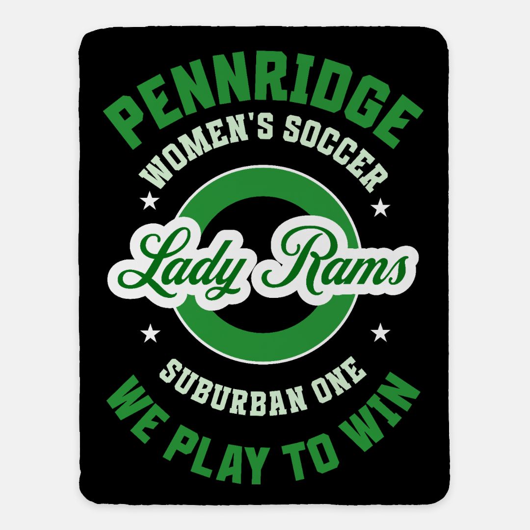 Pennridge Women's Soccer - We Play to Win Default Title Blankets