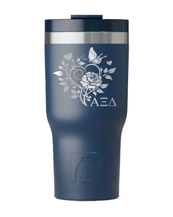 Alpha Xi Delta RTIC 20 oz Essential Ceramic Lined Tumbler -Heart
