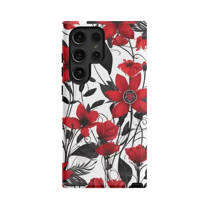 Arkansas State University Samsung Galaxy 24, 23 Mobile Phone Case - Floral Gloss Mobile Phone Cases