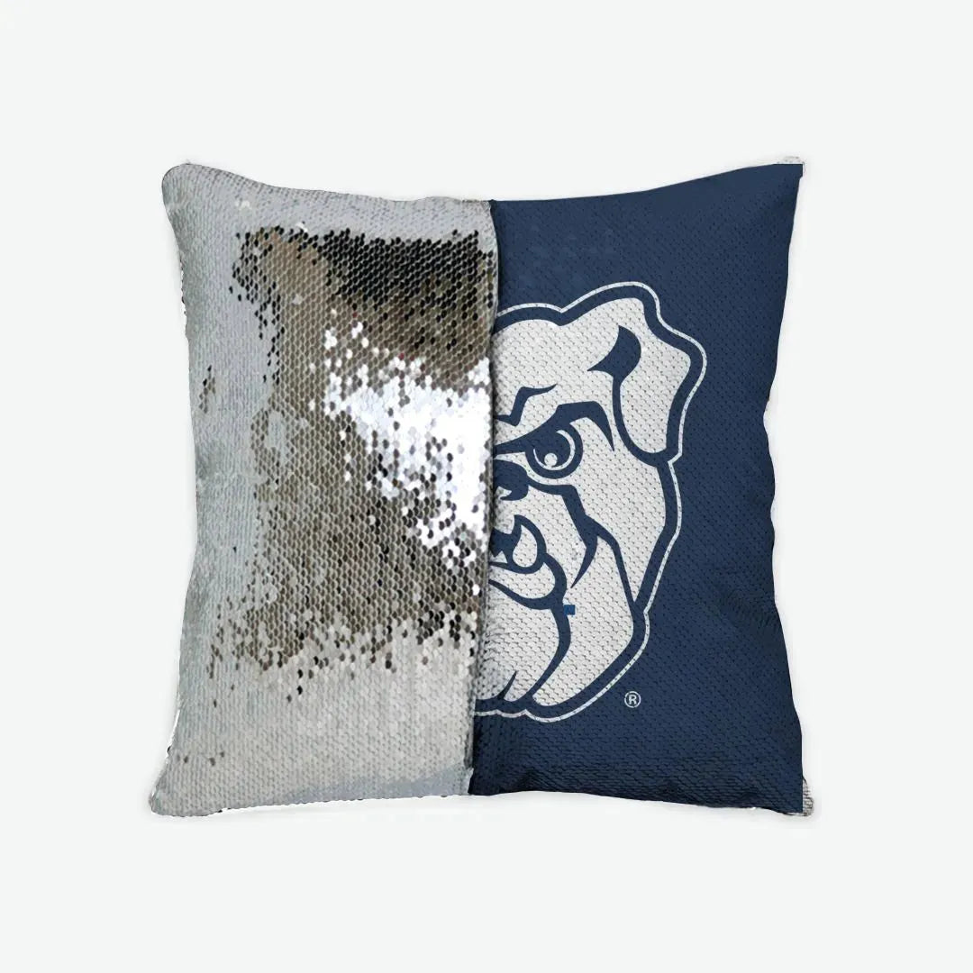 Butler Bulldog Sequin Pillow Cover Pillow Covers