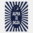 Alpha Xi Delta XL 60x80 Sherpa Throw Blanket - Starburst | AXiD Gifts