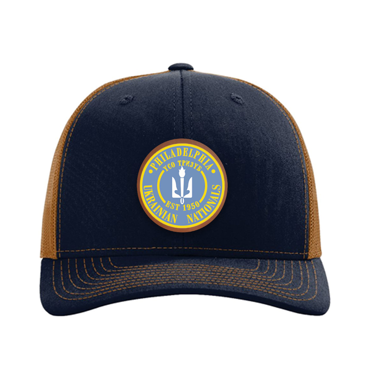 Philadelphia Ukrainian Nationals Richardson 112 Leatherette Patch Trucker Hat