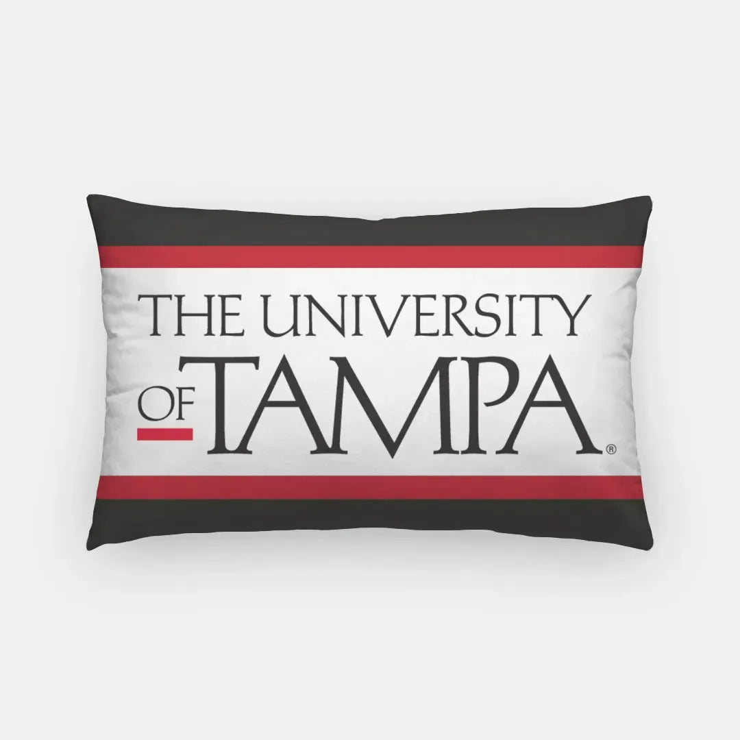 University of Tampa Lumbar Pillow - Stripes Pillow Covers