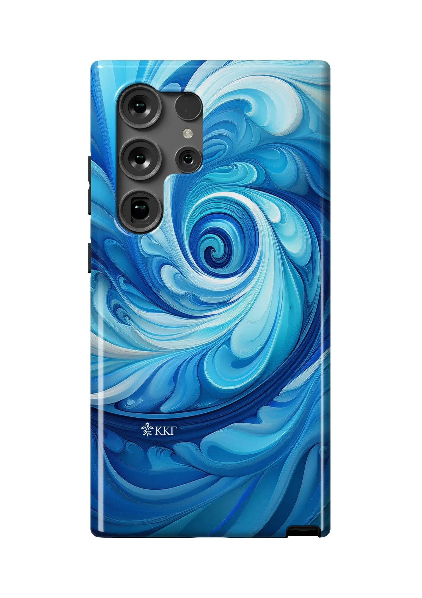Kappa Kappa Gamma Samsung Galaxy 24, 23 Mobile Phone Case - Swirl Gloss Mobile Phone Cases