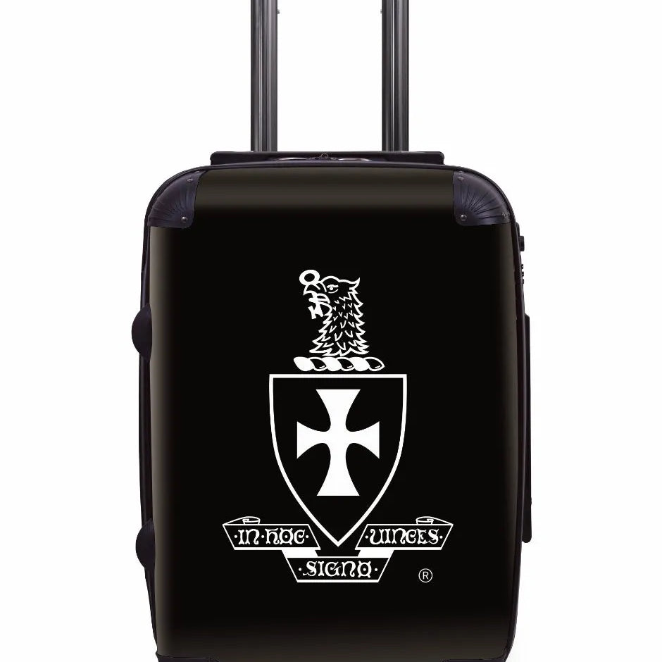 Sigma Chi Carry-On Suitcase - Coat of Arms Black Suitcases