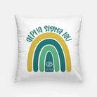 Alpha Sigma Tau 18" Throw Pillow Cover - Rainbow Pillow Covers