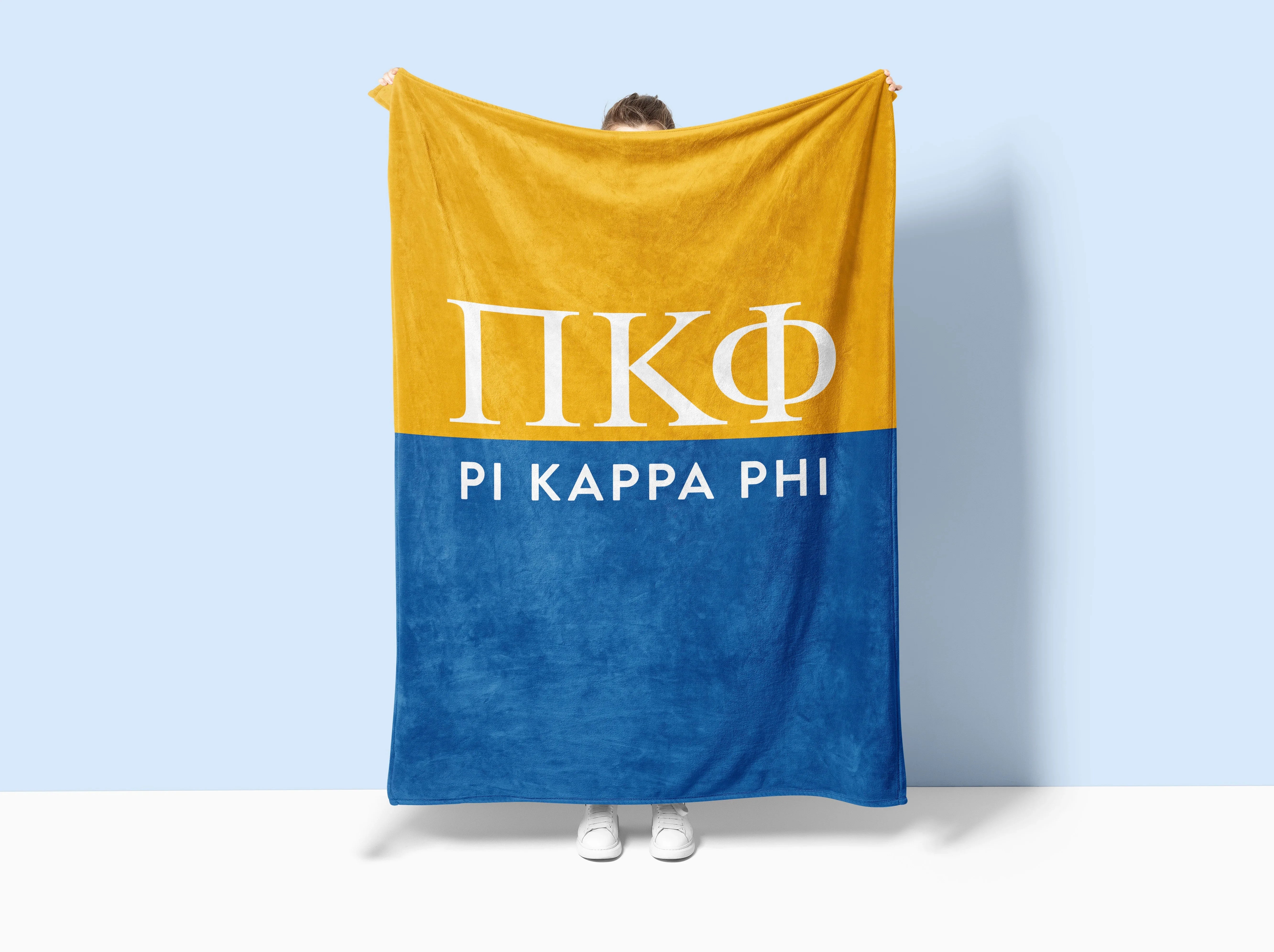 Pi Kappa Phi XL 60x80 Sherpa Blanket - Color Block