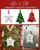 Alpha Xi Delta Wood Christmas Ornaments / Magnets (Set of 3) Holiday Ornaments