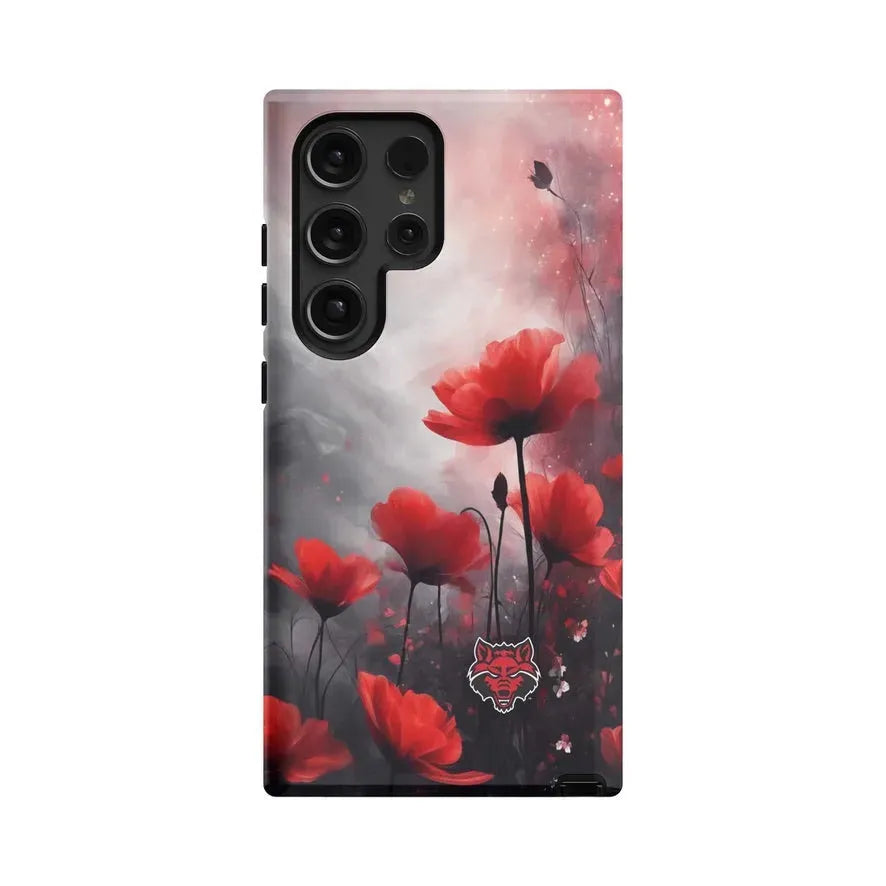 Arkansas State University Samsung Galaxy 24, 23 Mobile Phone Case - Poppies Gloss Mobile Phone Cases