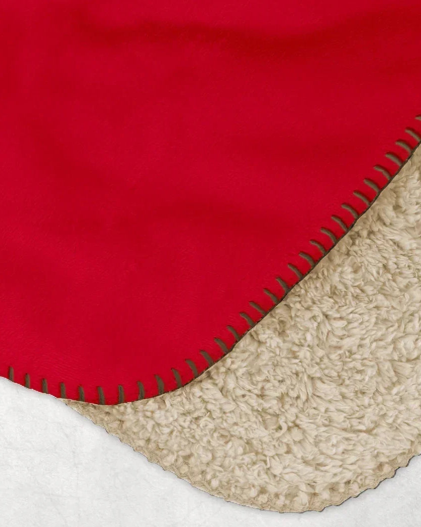 Delta Chi Sherpa Blanket XL 60" x 80 - Greek Letters & Shield