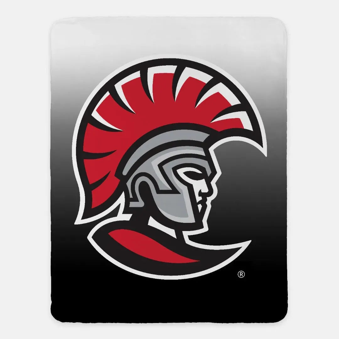 University of Tampa XL 60x80 Sherpa Throw Blanket - Black Gradient Throw Blankets