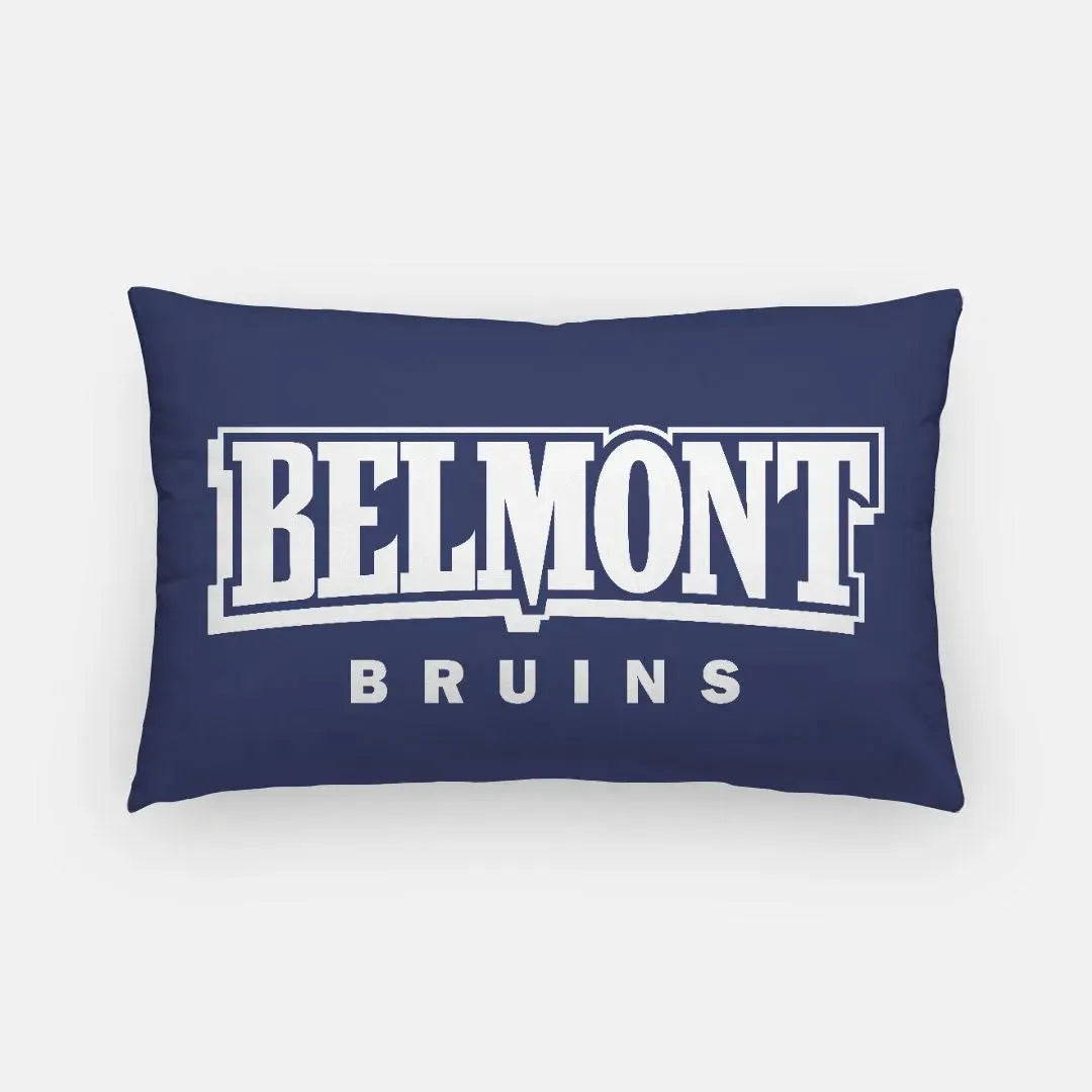 Belmont Bruins Lumbar Pillow Cover Blue Pillow Covers