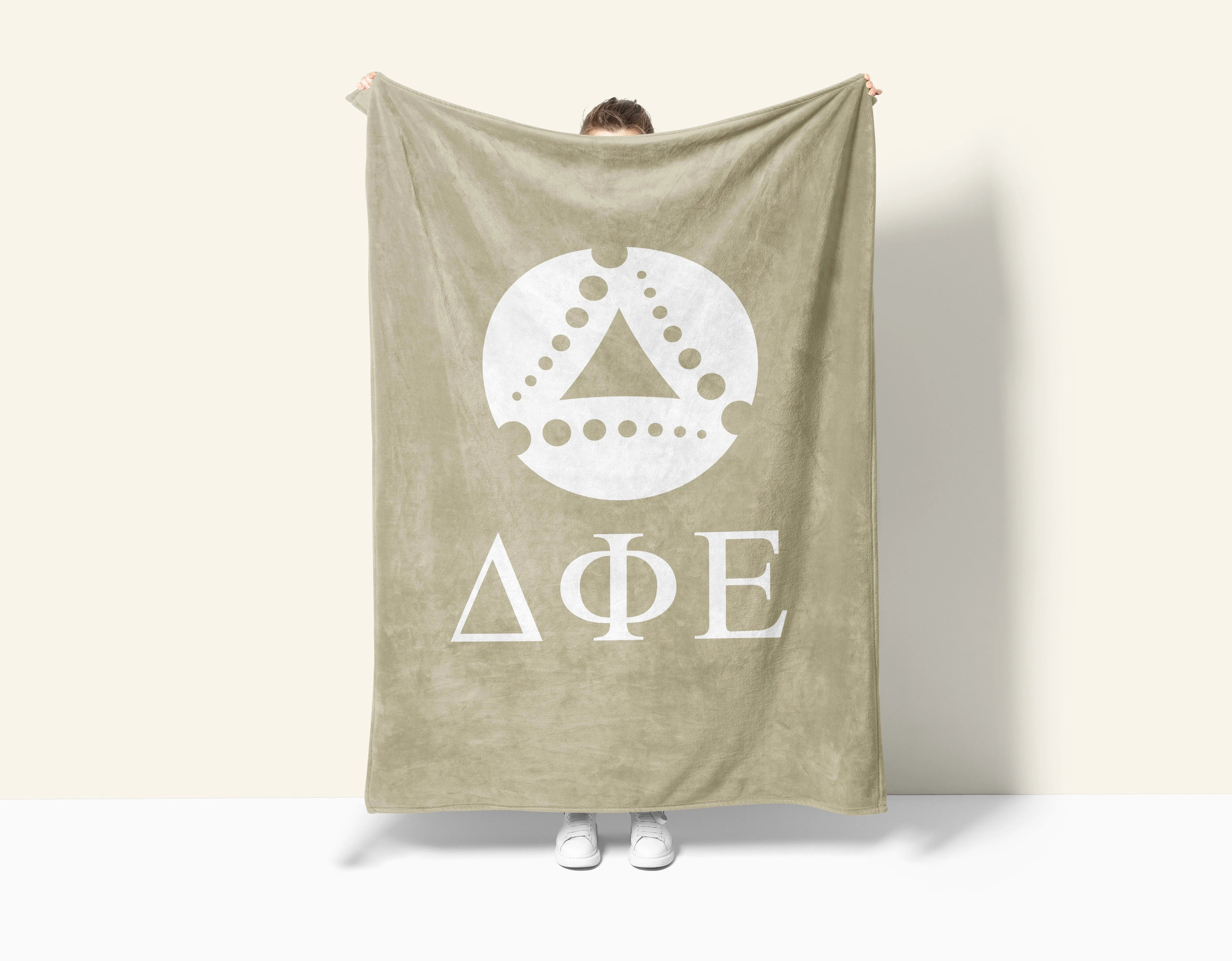 Delta Phi Epsilon Sherpa Blanket XL 60x80 | DPHIE Custom Gifts & Decor