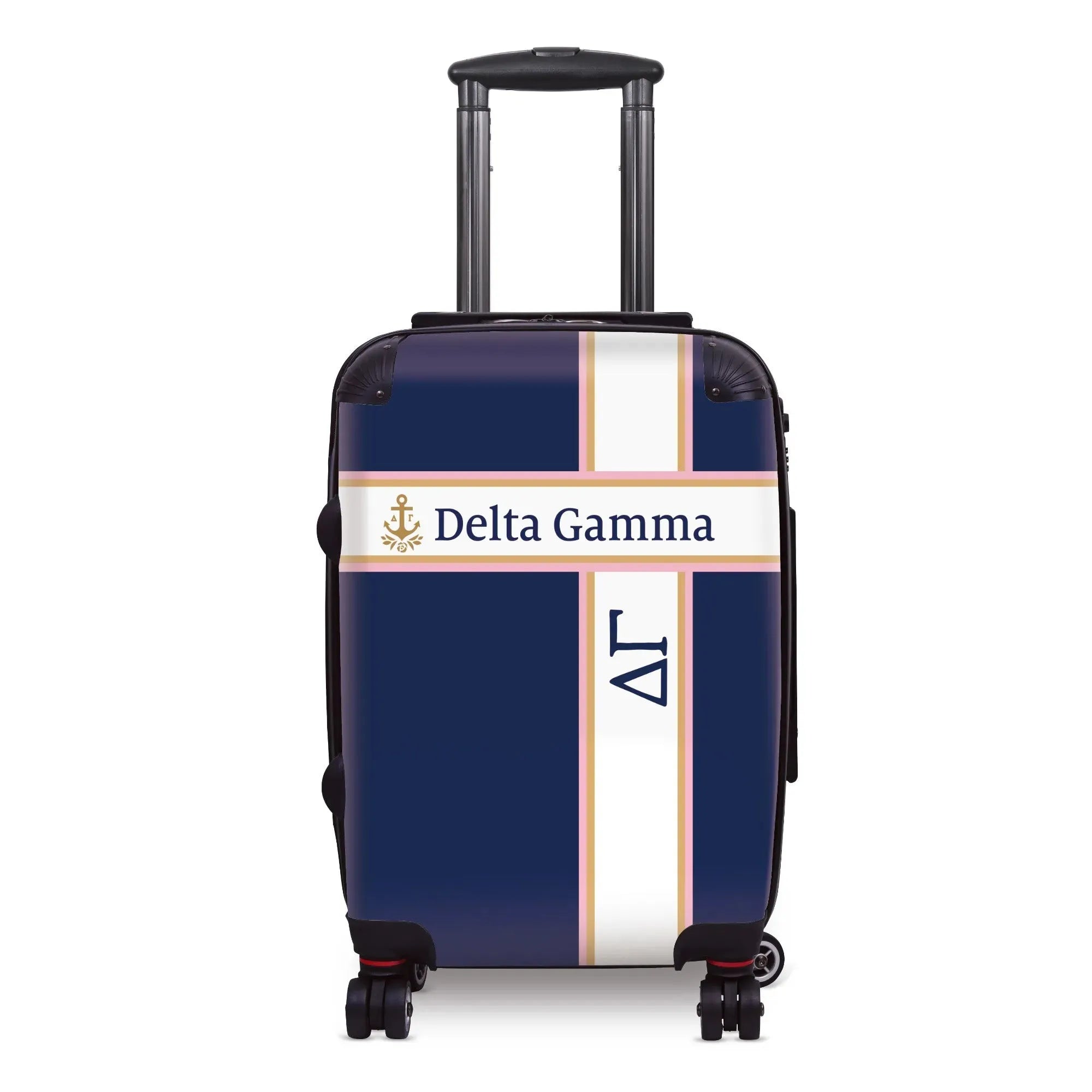 Delta Gamma Carry-on Suitcase - Cross Stripe Suitcases