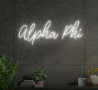 Alpha Phi LED Neon Script Sign w/ Dimmer Neon Signs