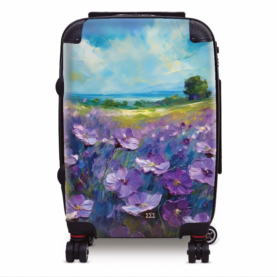 Tri Sigma Carry-on Suitcase - Violet Fields Suitcases