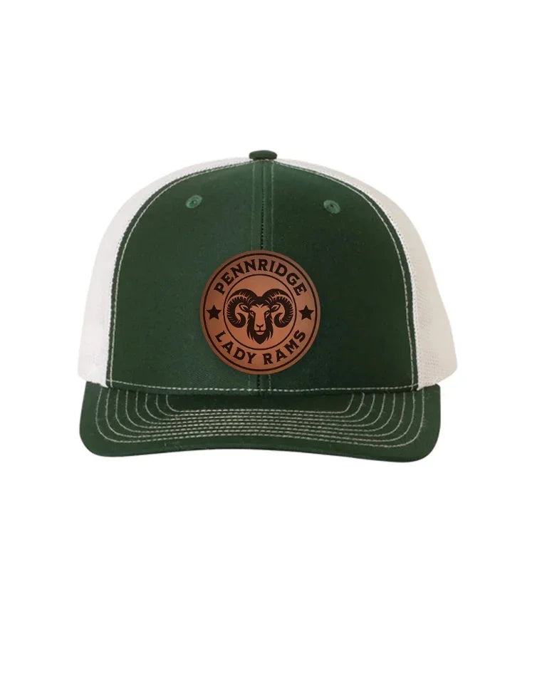 Pennridge Lady Rams Richardson 112 Leatherette Patch Trucker Hat Trucker Hat