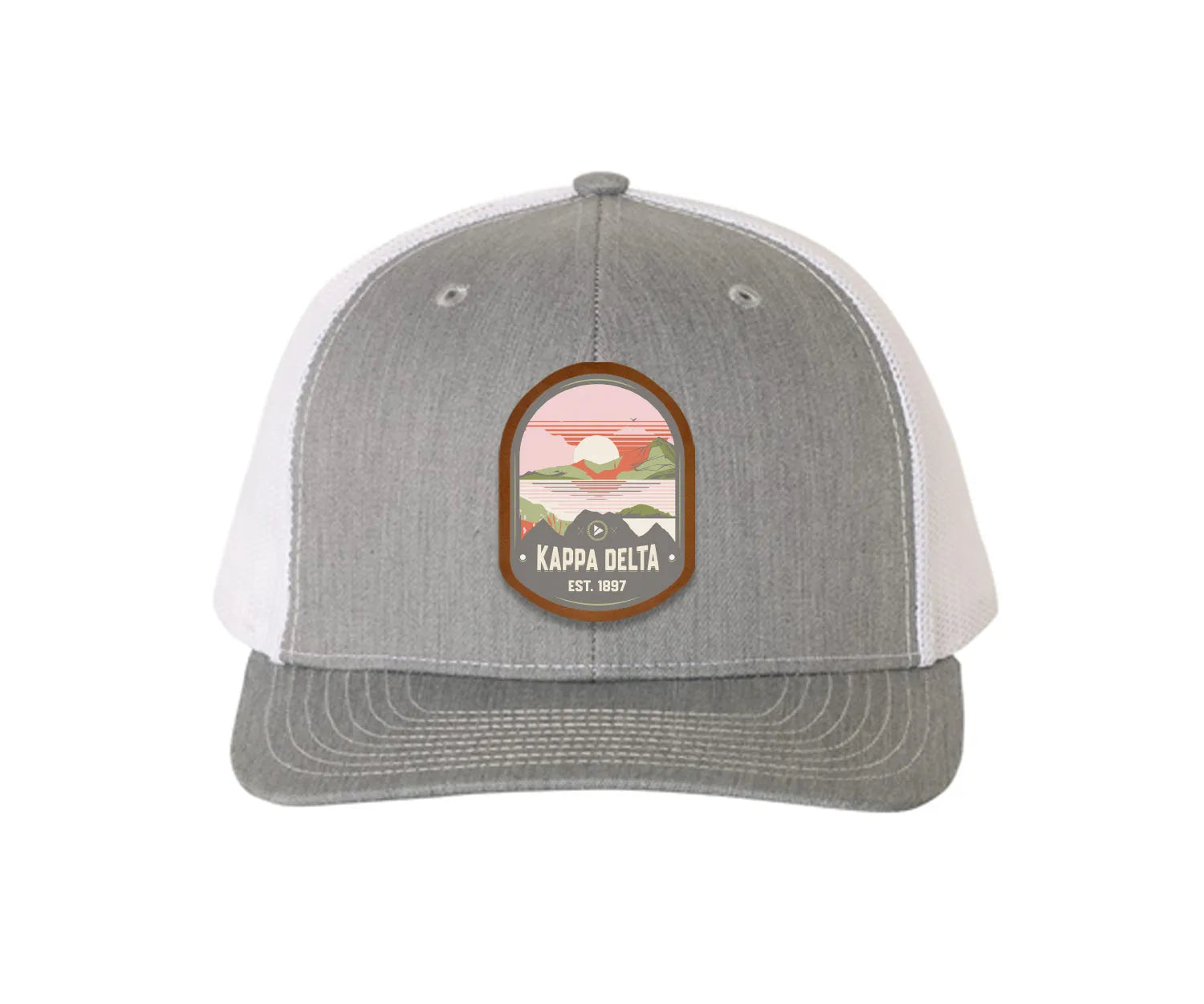 Kappa Delta Richardson 112 UV Print Leatherette Patch Trucker Hat - Ventura Trucker Hat