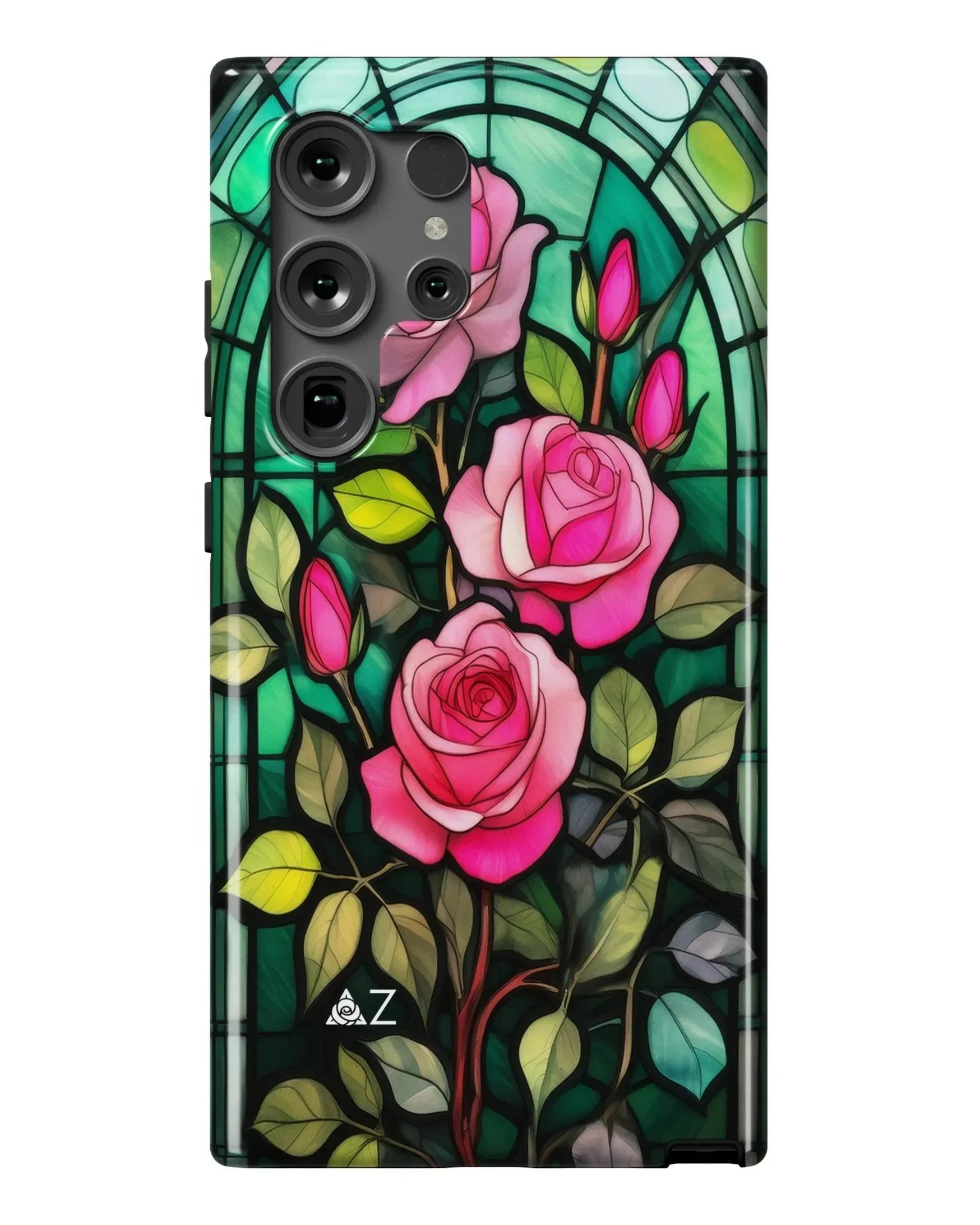 Delta Zeta Samsung Galaxy 24, 23 Mobile Phone Case - Stained Glass Gloss Mobile Phone Cases