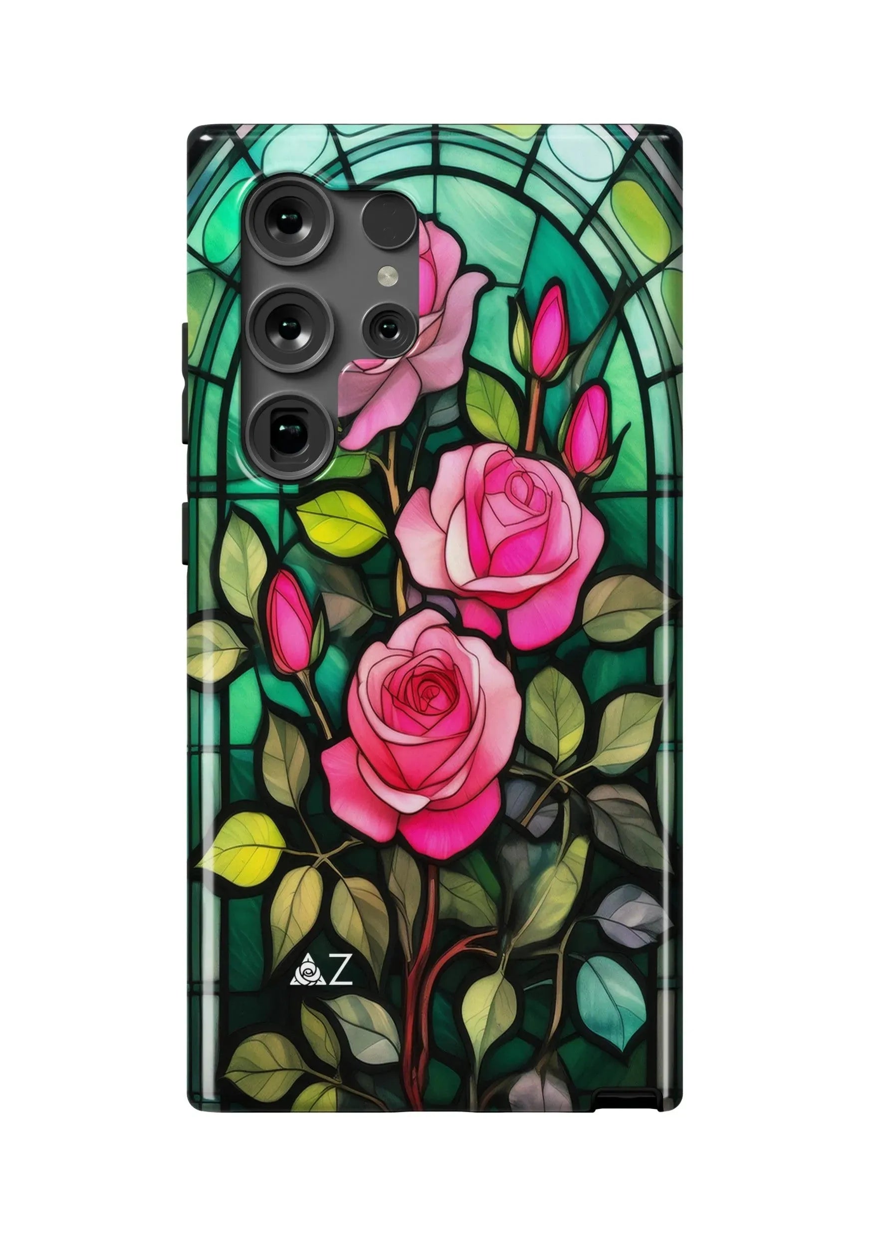Delta Zeta Samsung Galaxy 24, 23 Mobile Phone Case - Stained Glass Gloss Mobile Phone Cases