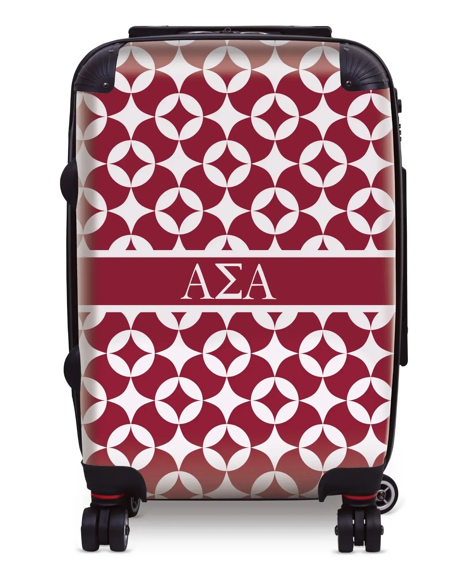 Alpha Sigma Alpha Carry-on Suitcase - Logomark Badgemark Pattern Suitcases