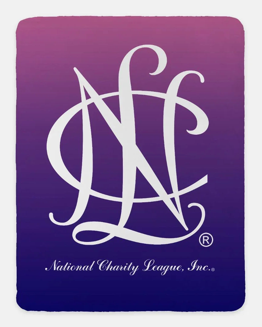 National Charity League Gradient XL 60x80 Sherpa Blanket | NCL