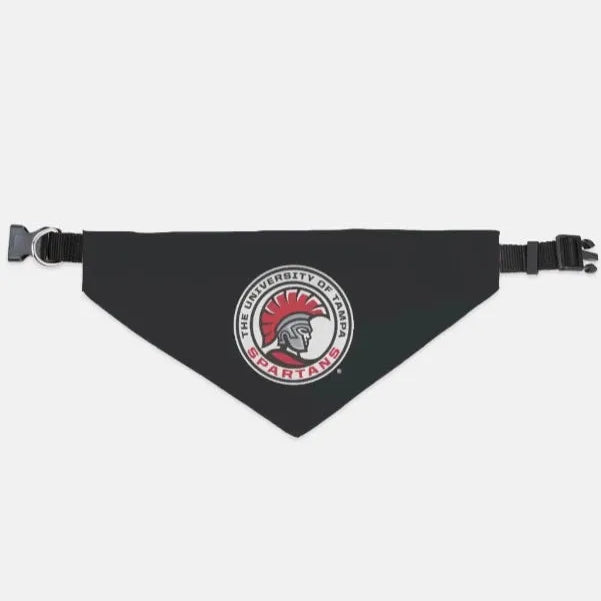 University of Tampa Pet Bandana - Spartan Seal Large Pet Bandanas