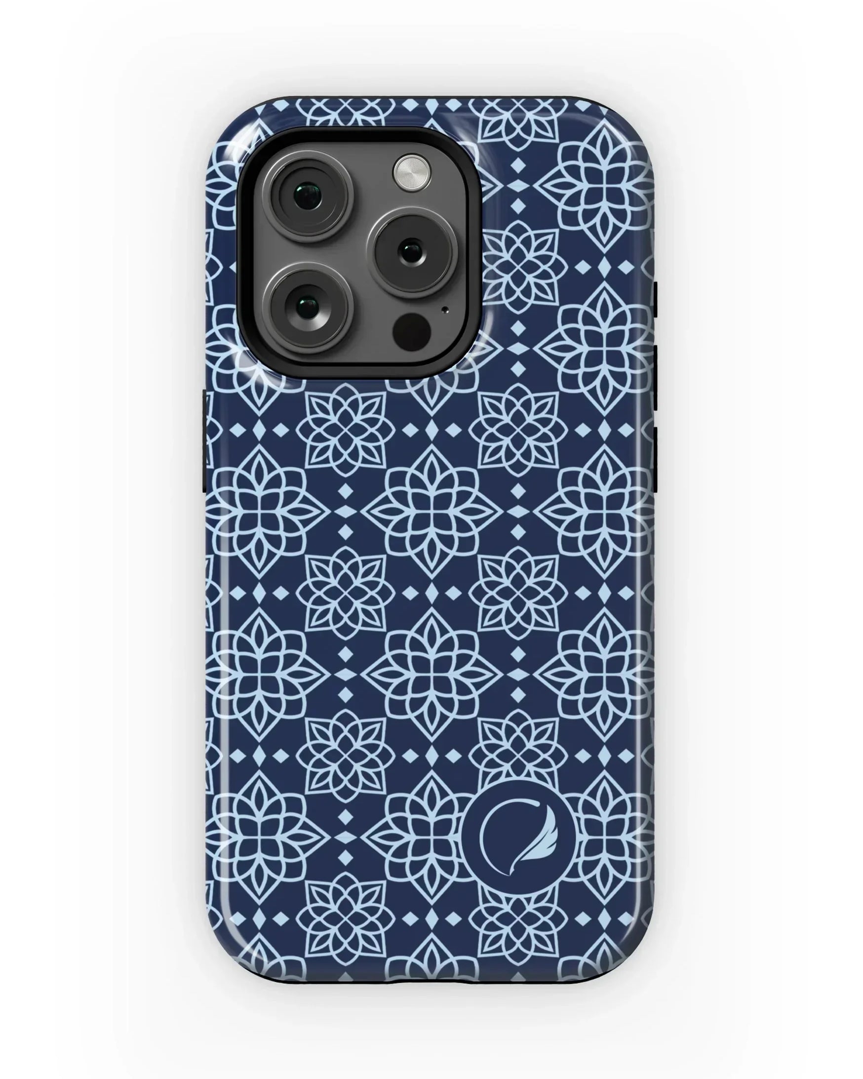 Alpha Xi Delta iPhone Mobile Phone Case Blue Ornate | AXiD Gifts