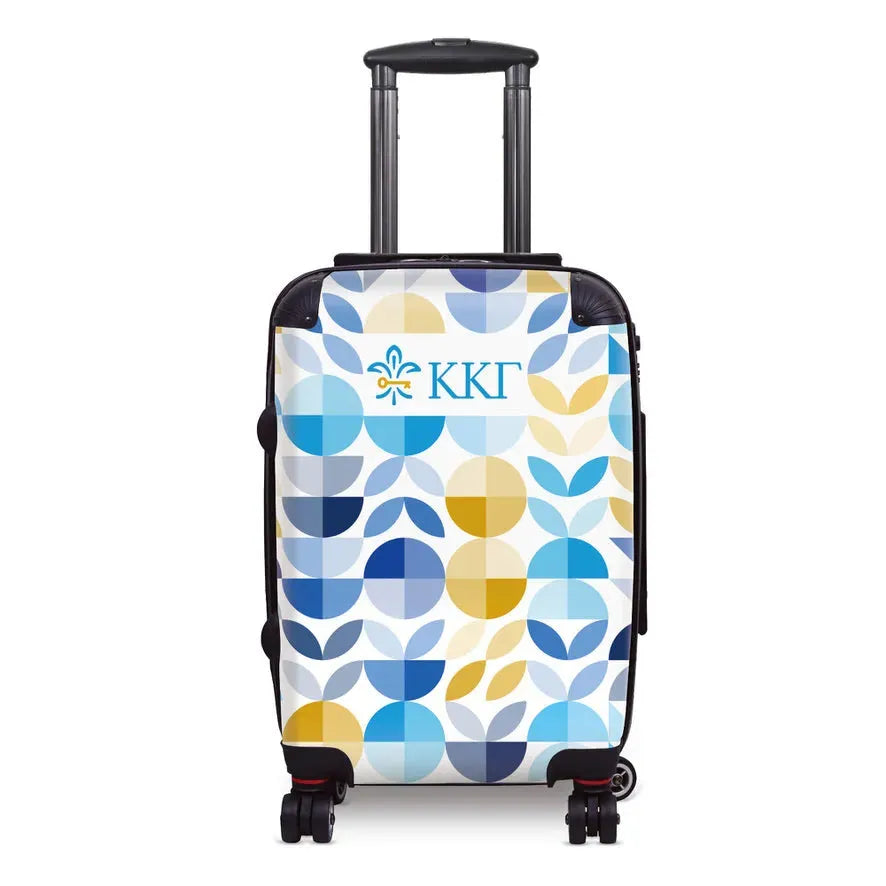 Kappa Kappa Gamma Carry-on Suitcase - Geo Petals White Suitcases