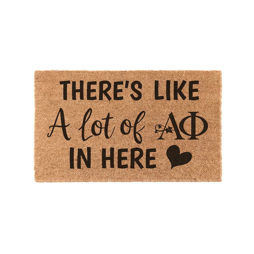 Alpha Phi Coir Door Mat - A Lot of Door Mats