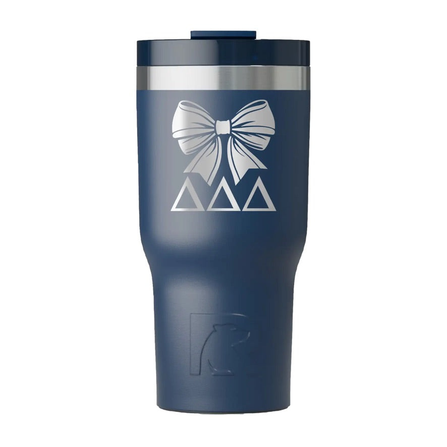 Tri Delta RTIC 20 oz Essential Ceramic Lined Tumbler - Bow