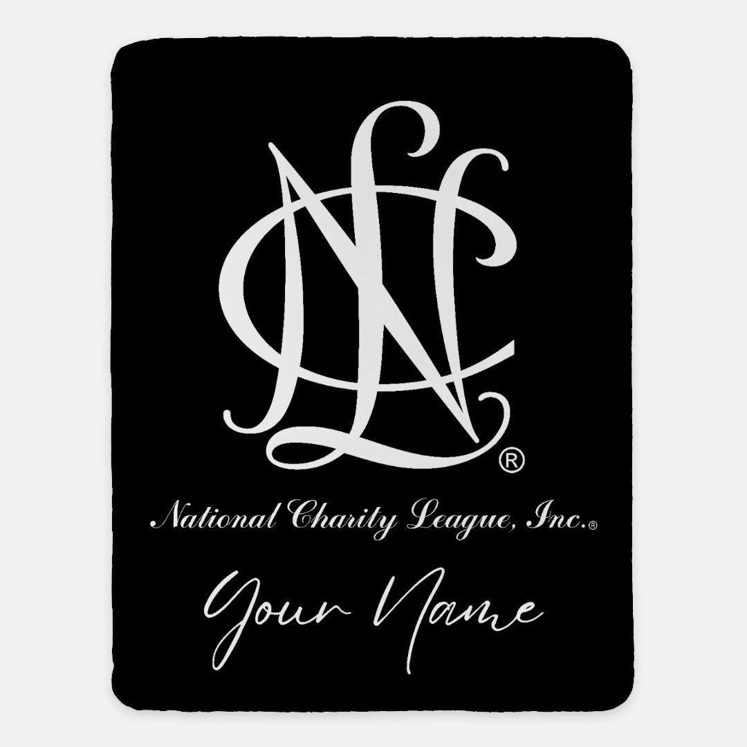 Personalized National Charity League XL 60x80 Sherpa Throw Blanket