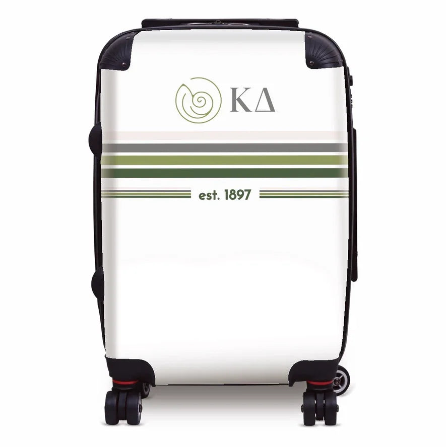 Kappa Delta Carry-on Suitcase - Preppy Stripes Suitcases