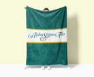 Alpha Sigma Tau XL 60x80 Traditional Sherpa Throw Blanket Throw Blankets