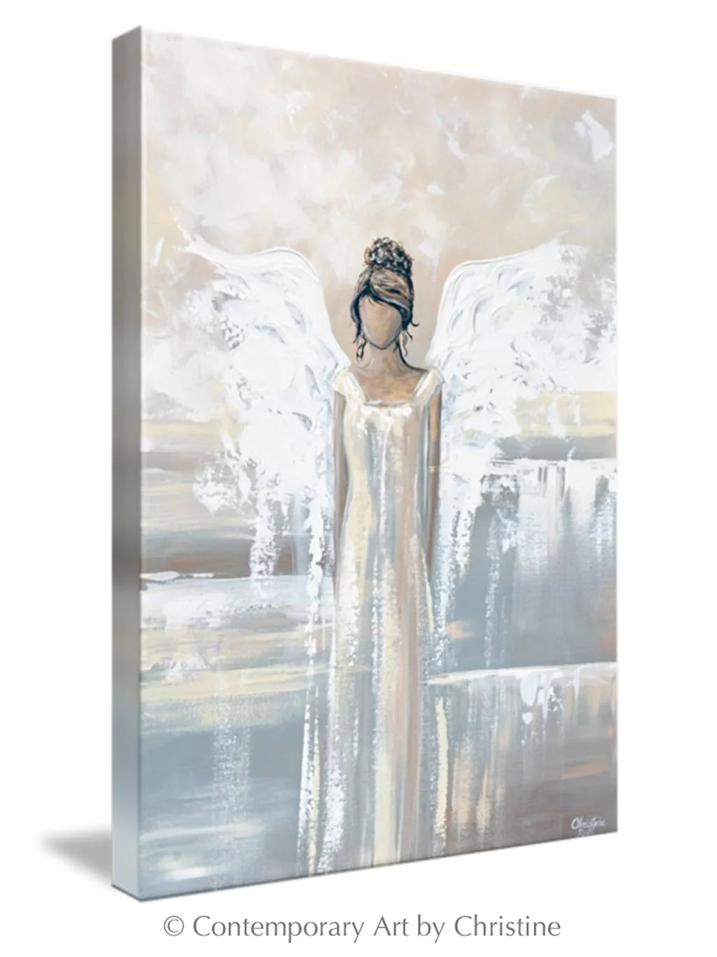 Abstract Angel Painting Elegant Guardian Angel "GICLEE PRINT Wall Art