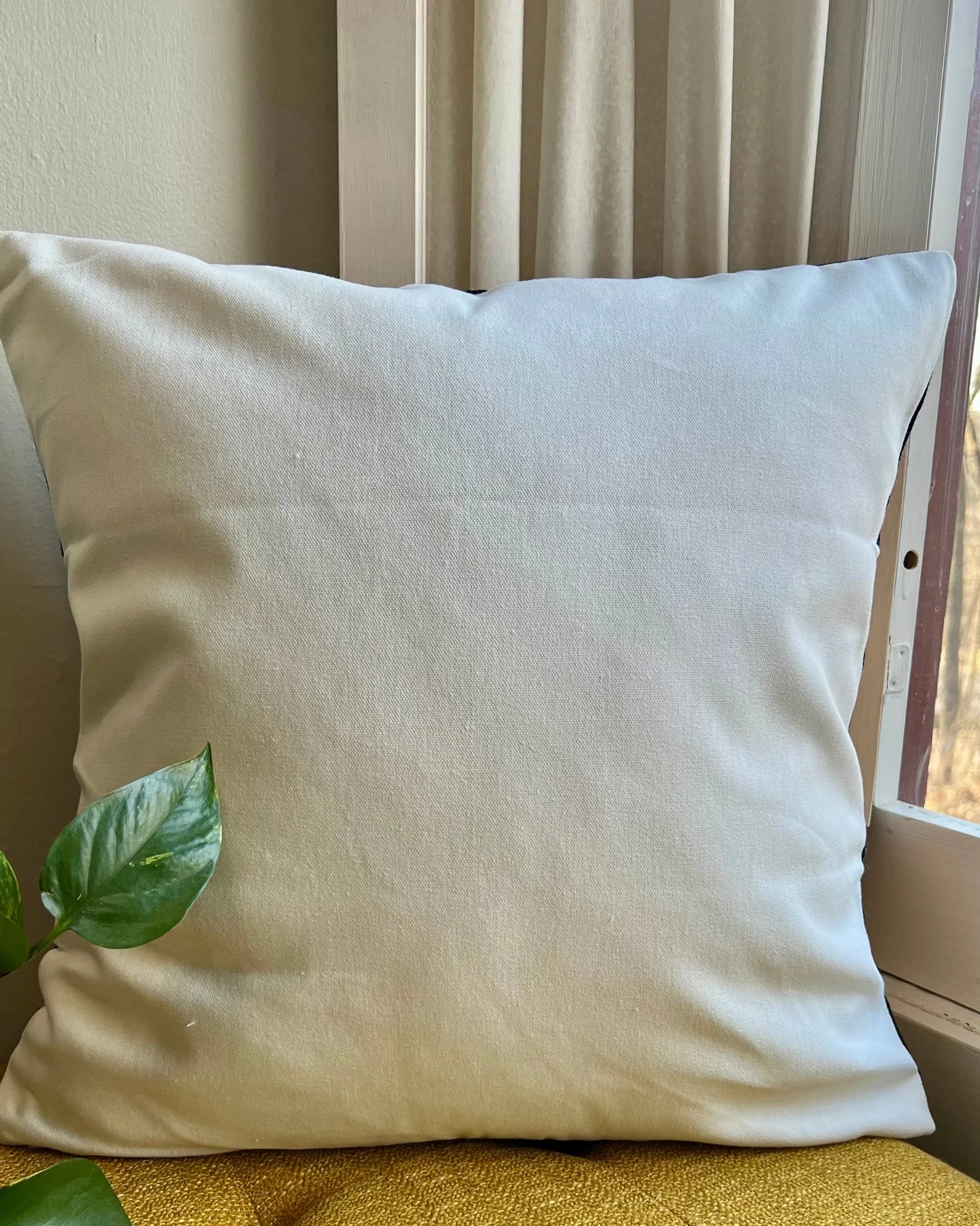 African Queen Embroidered Pillow Cover | Cultural Dorm Decor