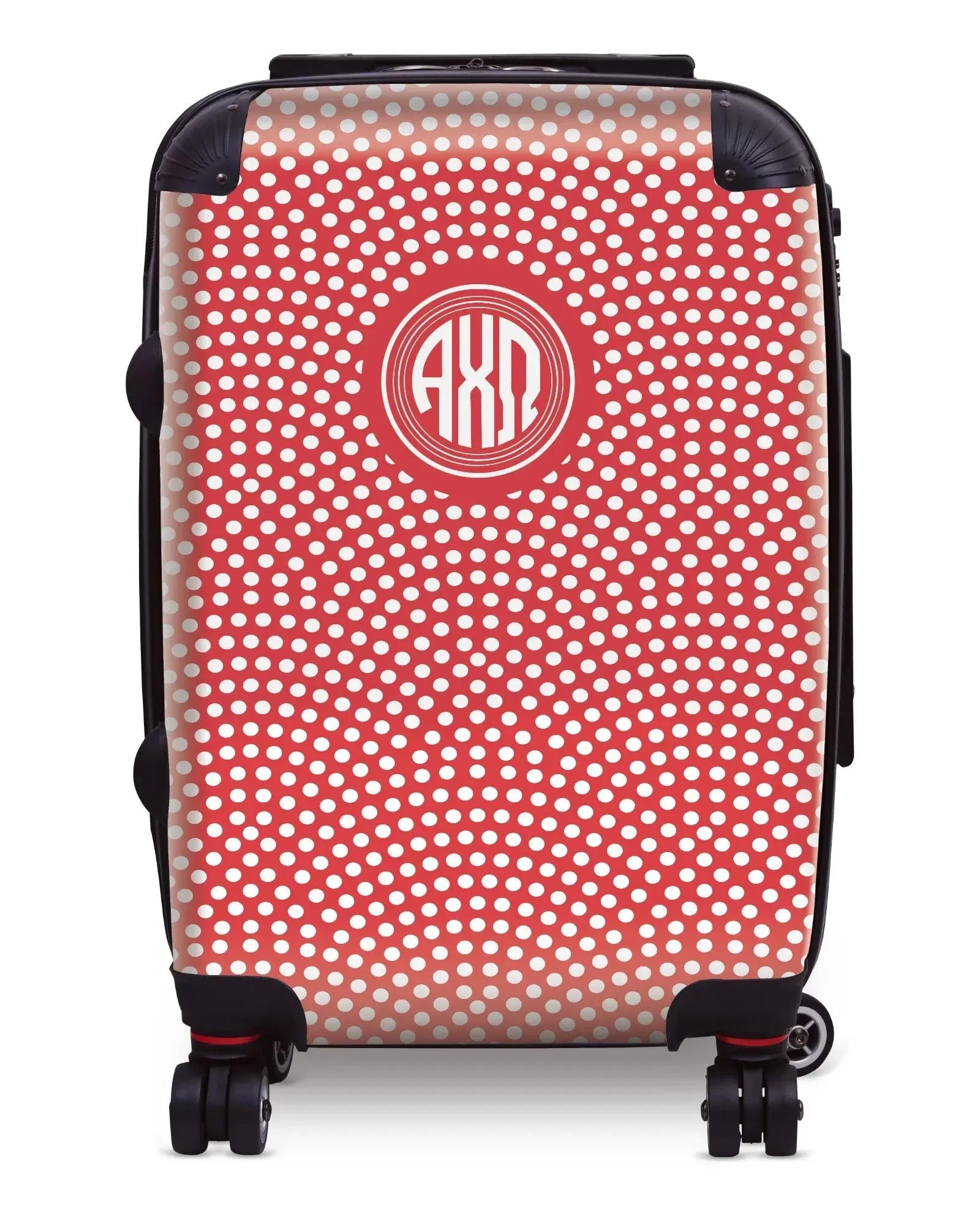Alpha Chi Omega Carry-on Suitcase - Dots Suitcases